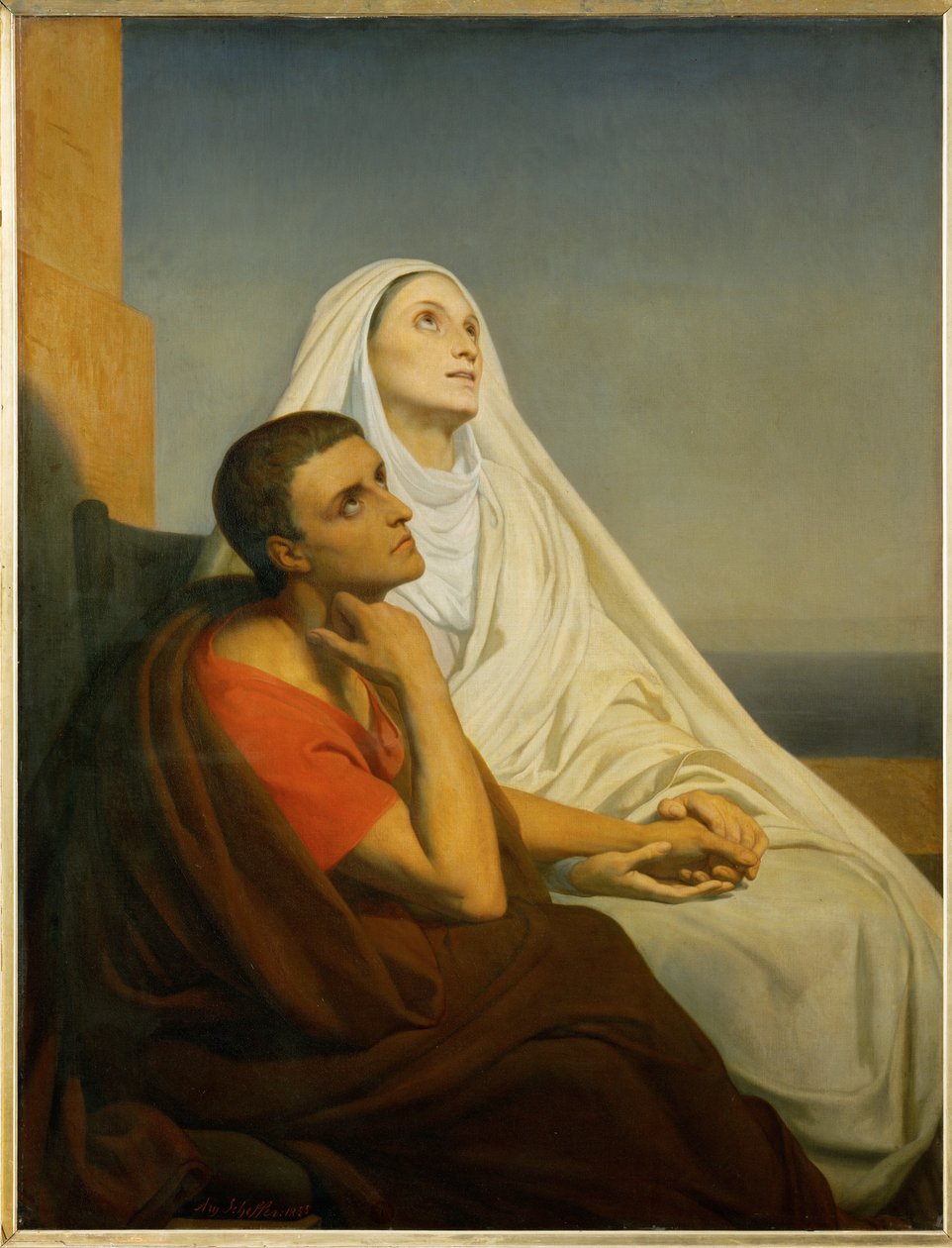 Święty Augustyn i jego matka, święta Monika ... autorstwa Ary Scheffer