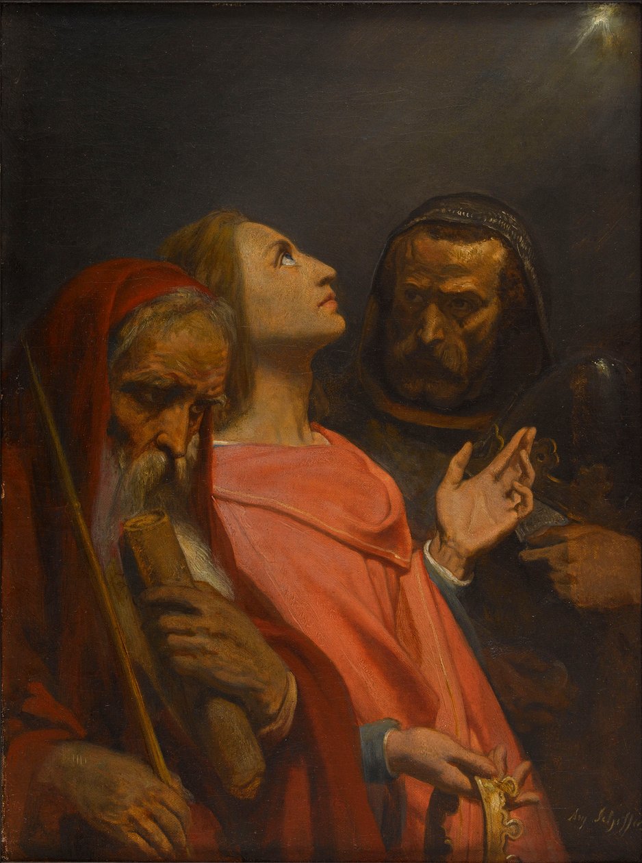 Adoracja Trzech Króli, 1841-1844. autorstwa Ary Scheffer