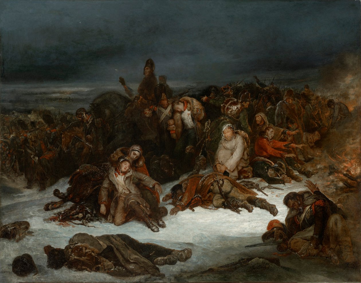 Odwrót Napoleona autorstwa Ary Scheffer