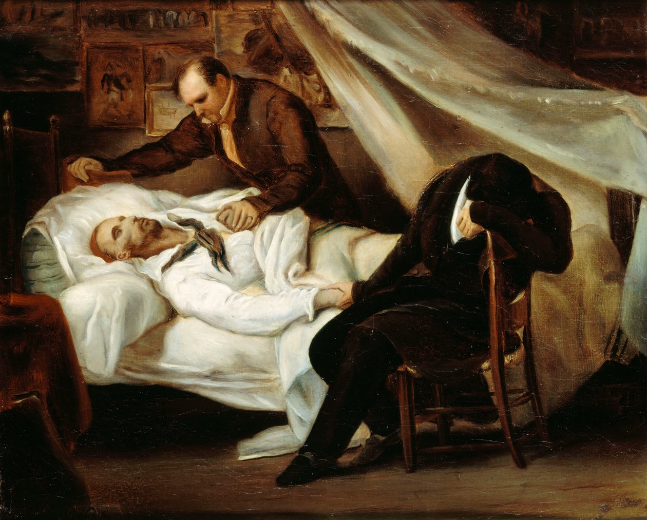 Śmierć Théodora Géricaulta, 1824. autorstwa Ary Scheffer