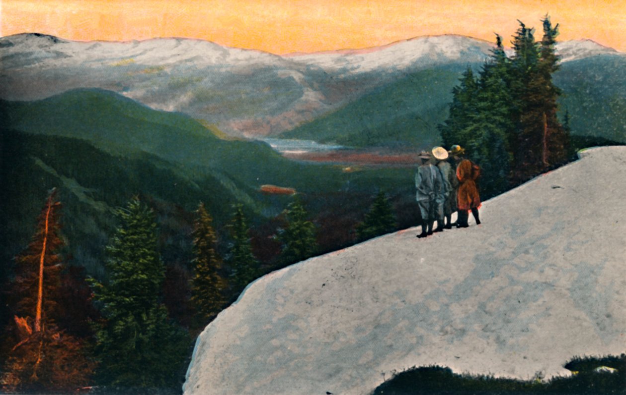 Patrząc w dół z Mount Rainier, c1916 autorstwa Asahel Curtis