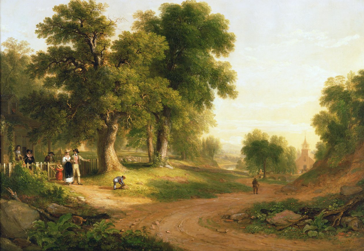 Niedziela rano, 1839 r. autorstwa Asher Brown Durand