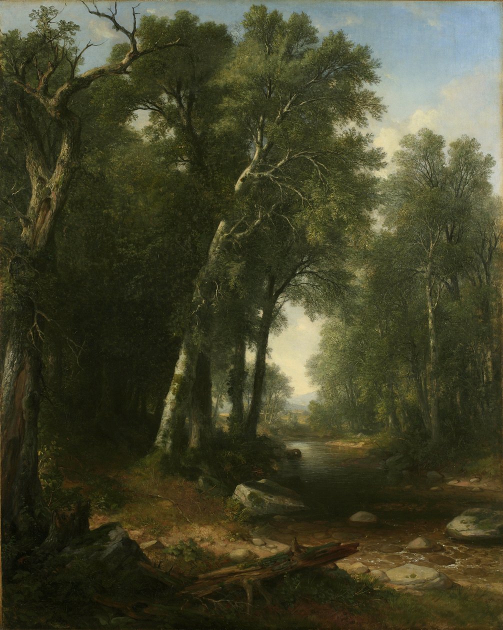 Leśny potok, 1859 autorstwa Asher Brown Durand