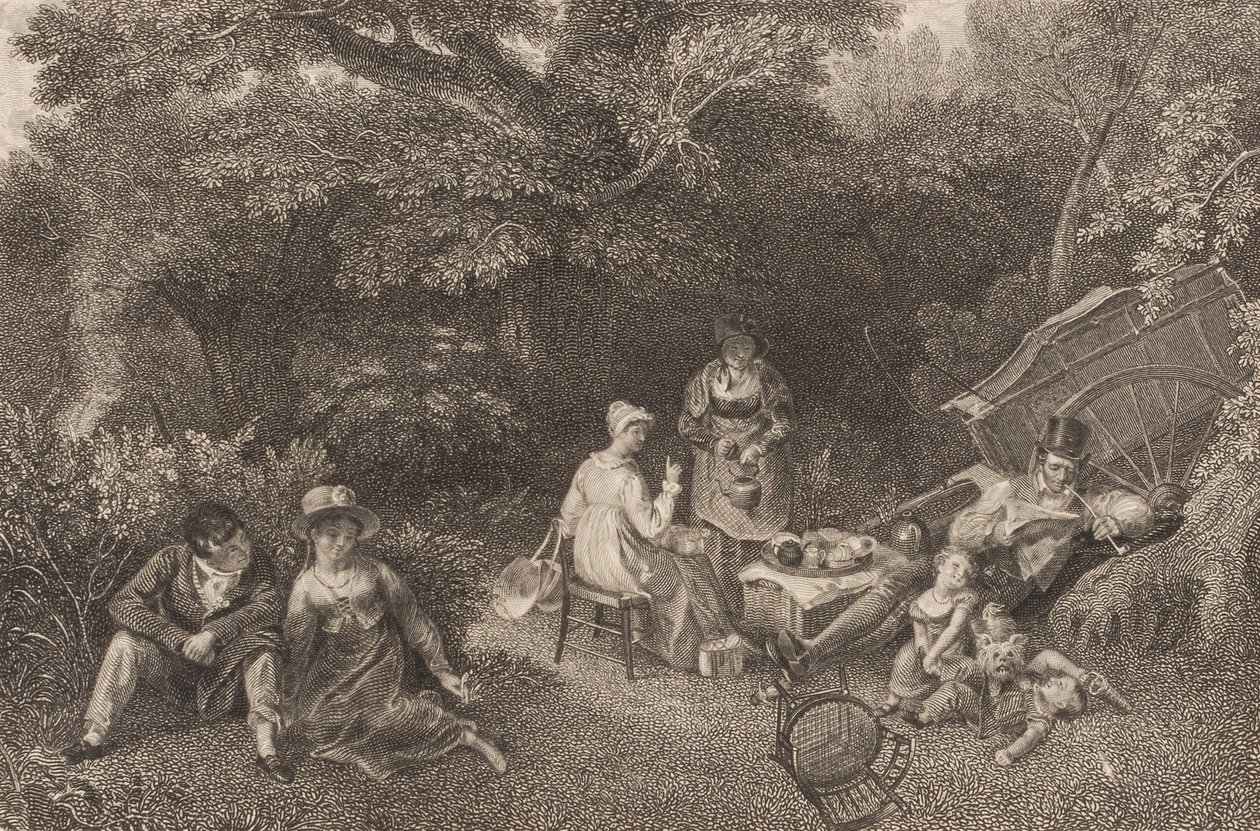 Bez tytułu (piknik) autorstwa Asher B. Durand