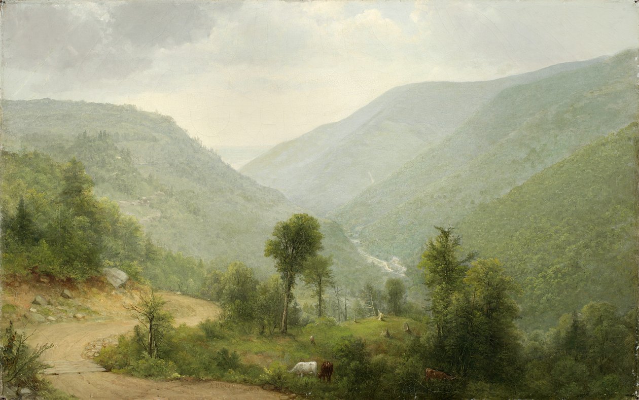 Ząbek Catskill, Nowy Jork, 1864 r. autorstwa Asher Brown Durand