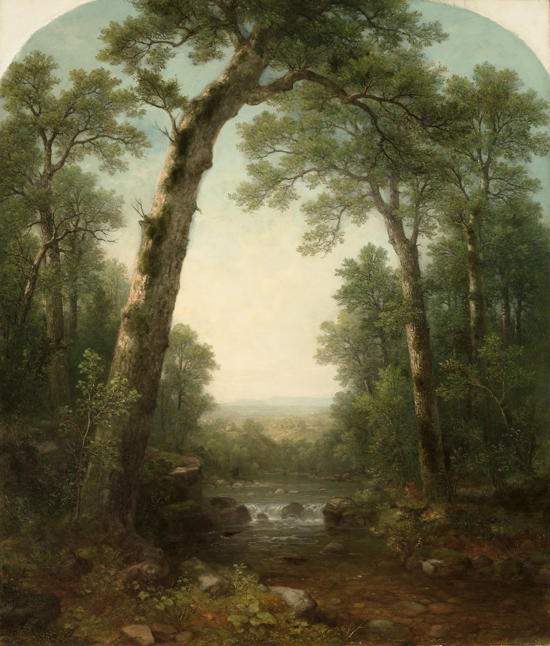 Leśny strumień z widokiem autorstwa Asher Brown Durand