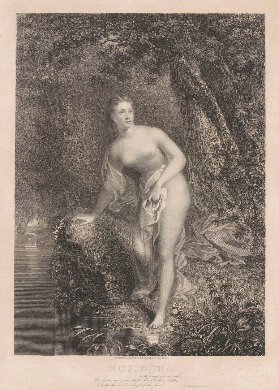 Musidora autorstwa Asher Brown Durand