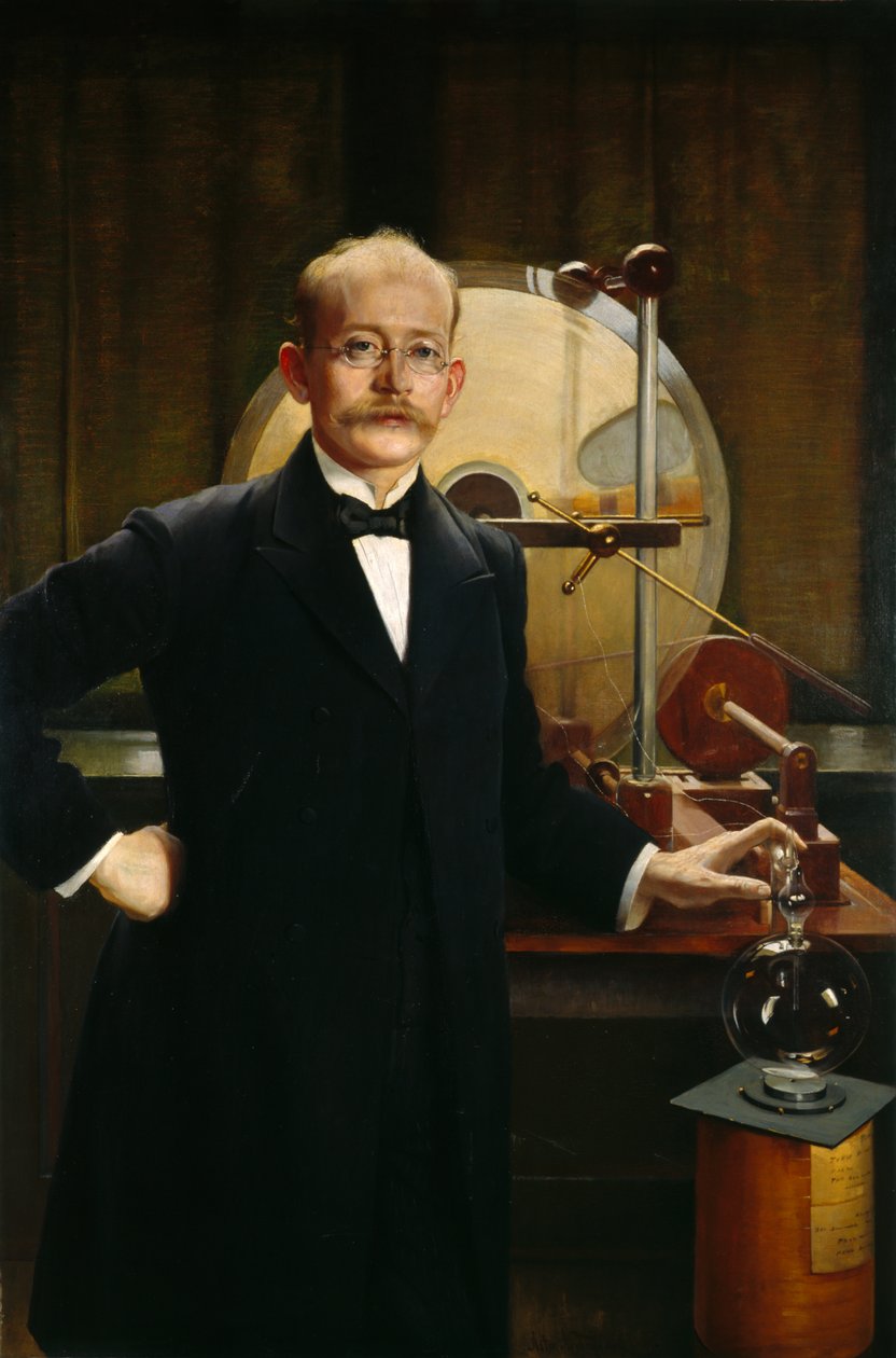 Profesor Kristian Birkeland (1867-1917) autorstwa Asta Nørregaard