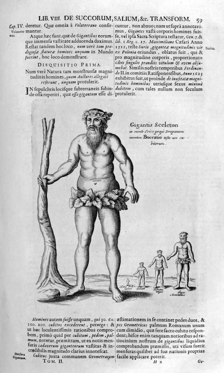 Przedpotopowi giganci, 1678. autorstwa Athanasius Kircher