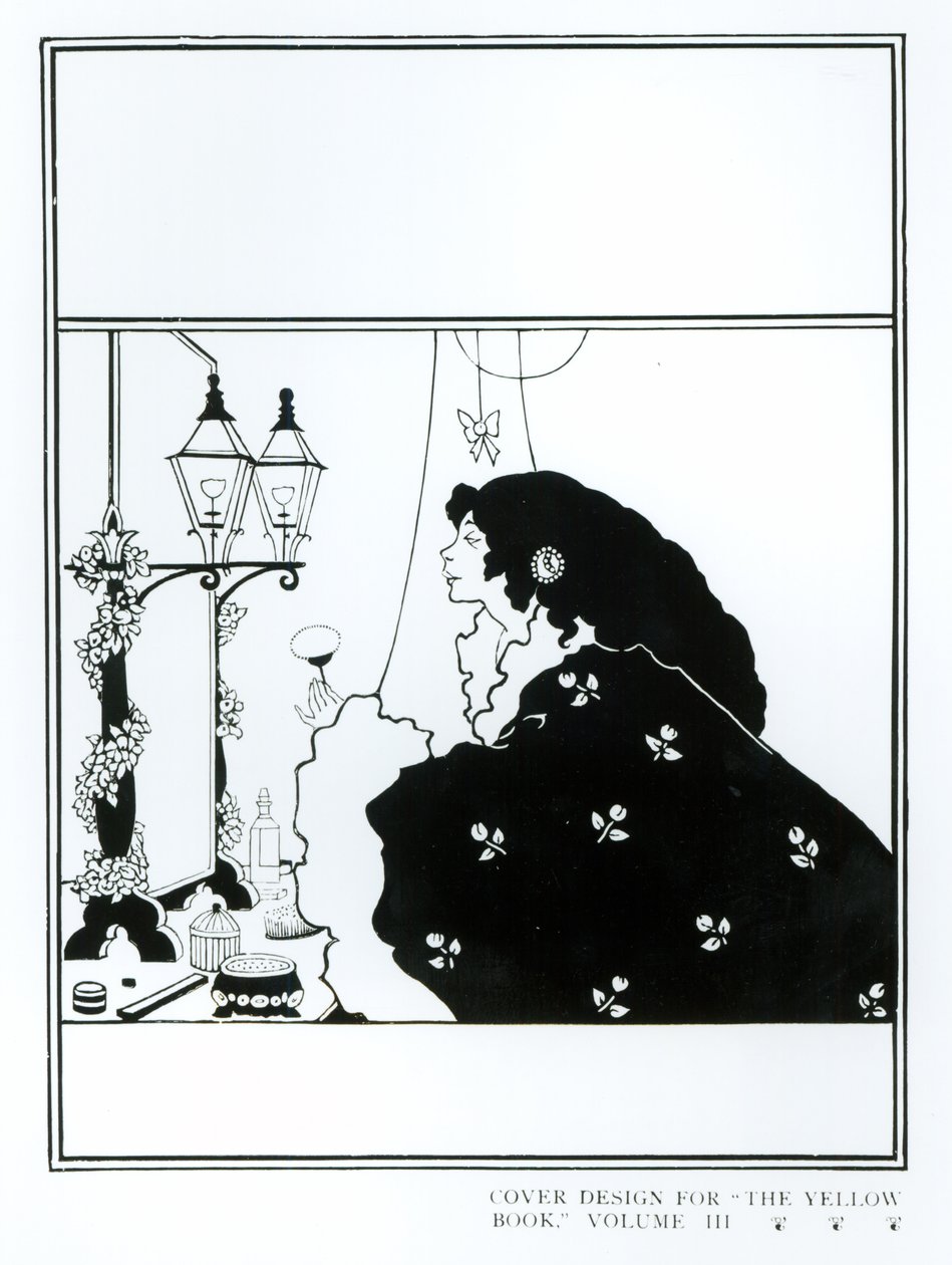 Projekt okładki do "Żółtej książki", tom III, ok. 1894 r. autorstwa Aubrey Beardsley