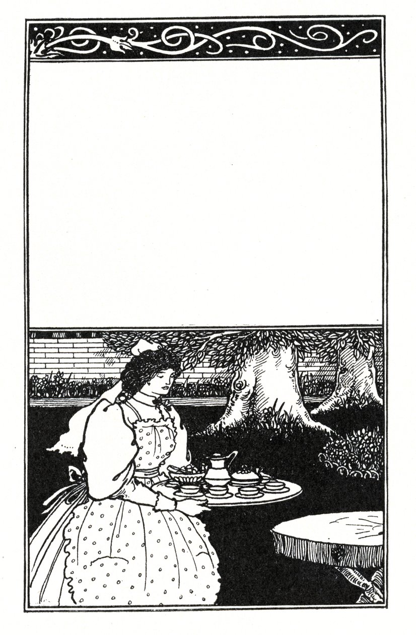 Projekt okładki „The British Barbarians” Grant Allen autorstwa Aubrey Beardsley