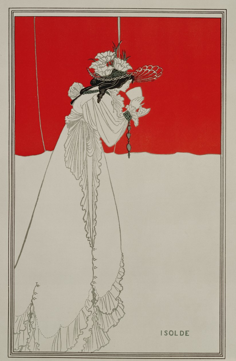 Izolda, 1895 autorstwa Aubrey Beardsley