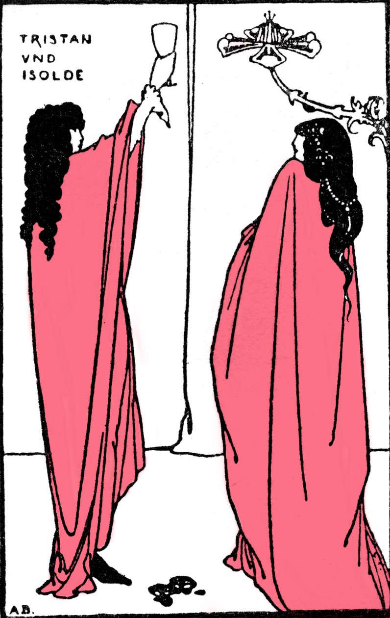 Tristan i Izolda Ryszarda Wagnera autorstwa Aubrey Beardsley