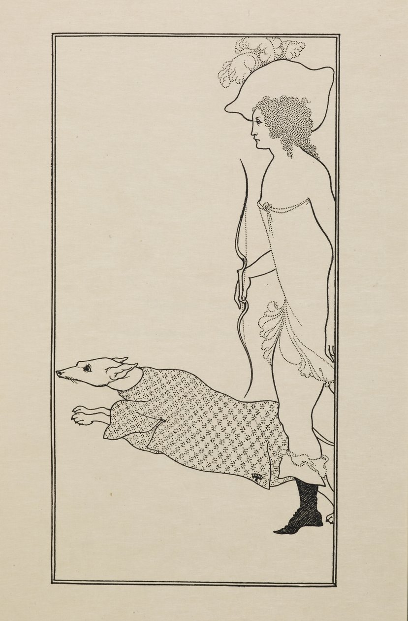 Atalanta, z księgi pięćdziesięciu rysunków autorstwa Aubrey Beardsley