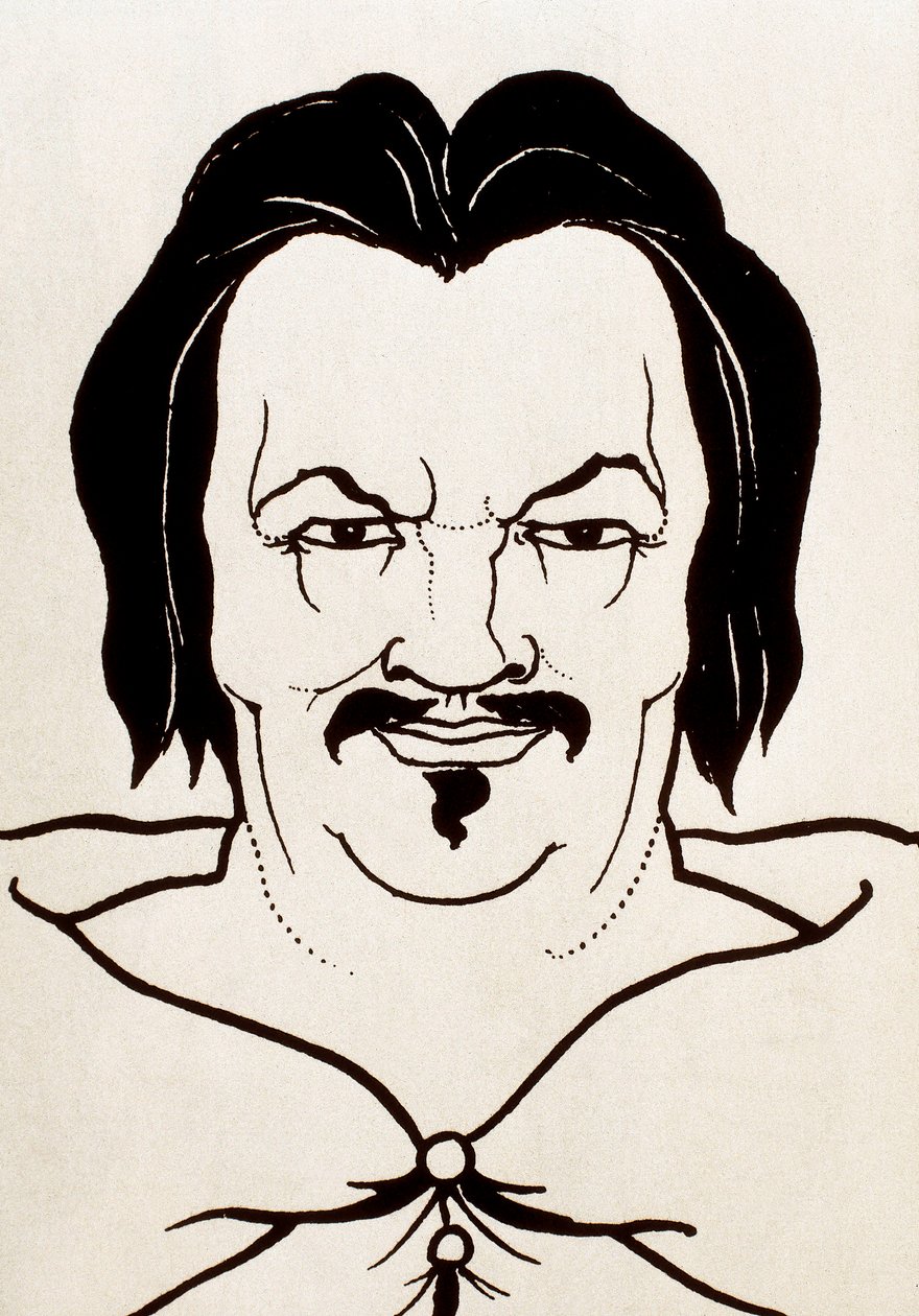 Portret Honoriusza Balzaka autorstwa Aubrey Beardsley