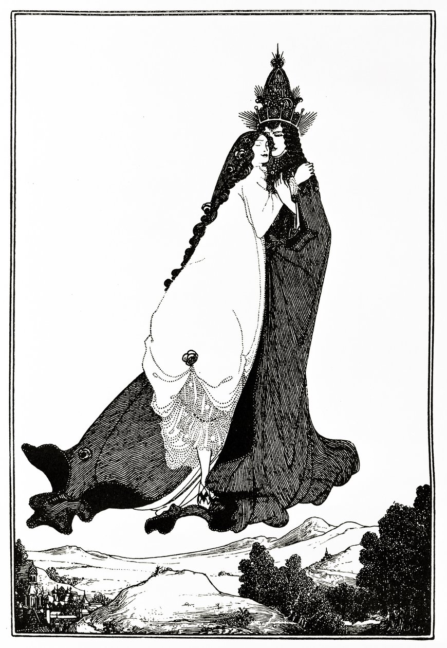 Święta Róża z Limy, c.1894 autorstwa Aubrey Beardsley