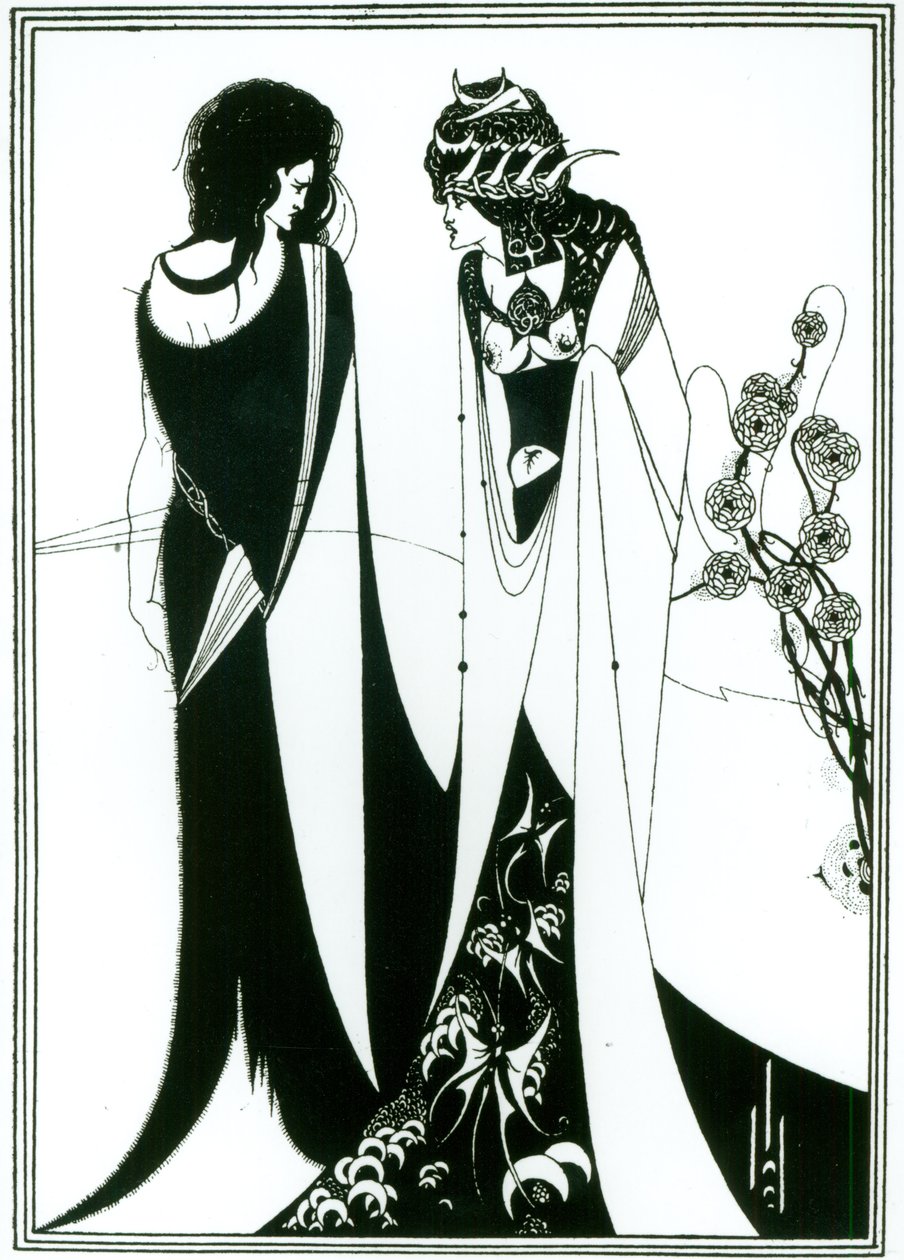 Salome z matką Herodiadą autorstwa Aubrey Beardsley