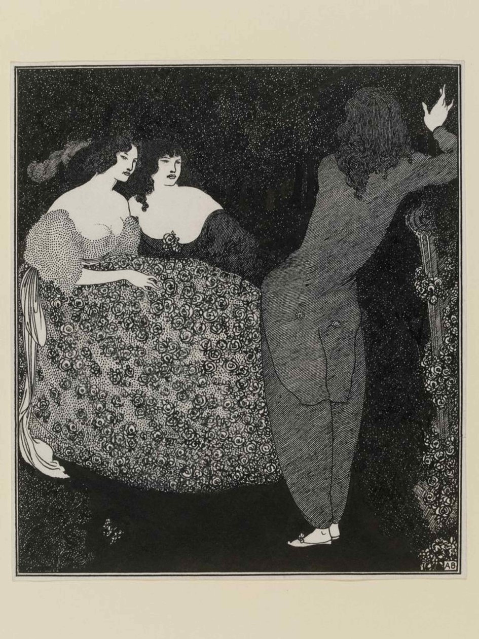 Tristan i Izolda, 1896. autorstwa Aubrey Beardsley