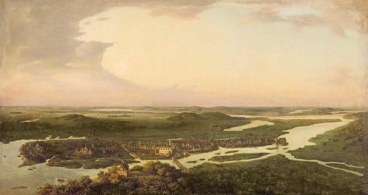 Widok Poczdamu w XVII wieku, 1851 r. autorstwa August Kopisch