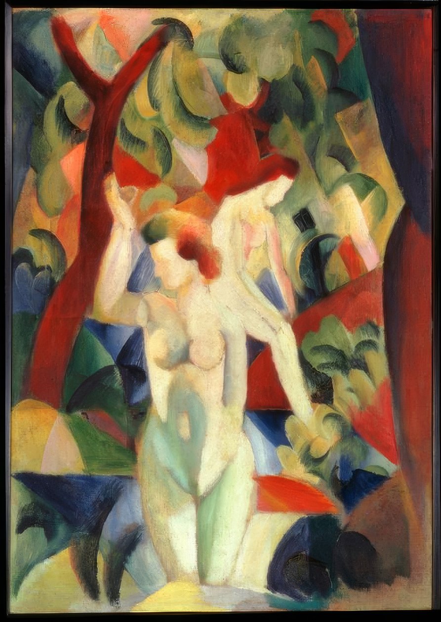 Kąpiące się kobiety autorstwa August Macke