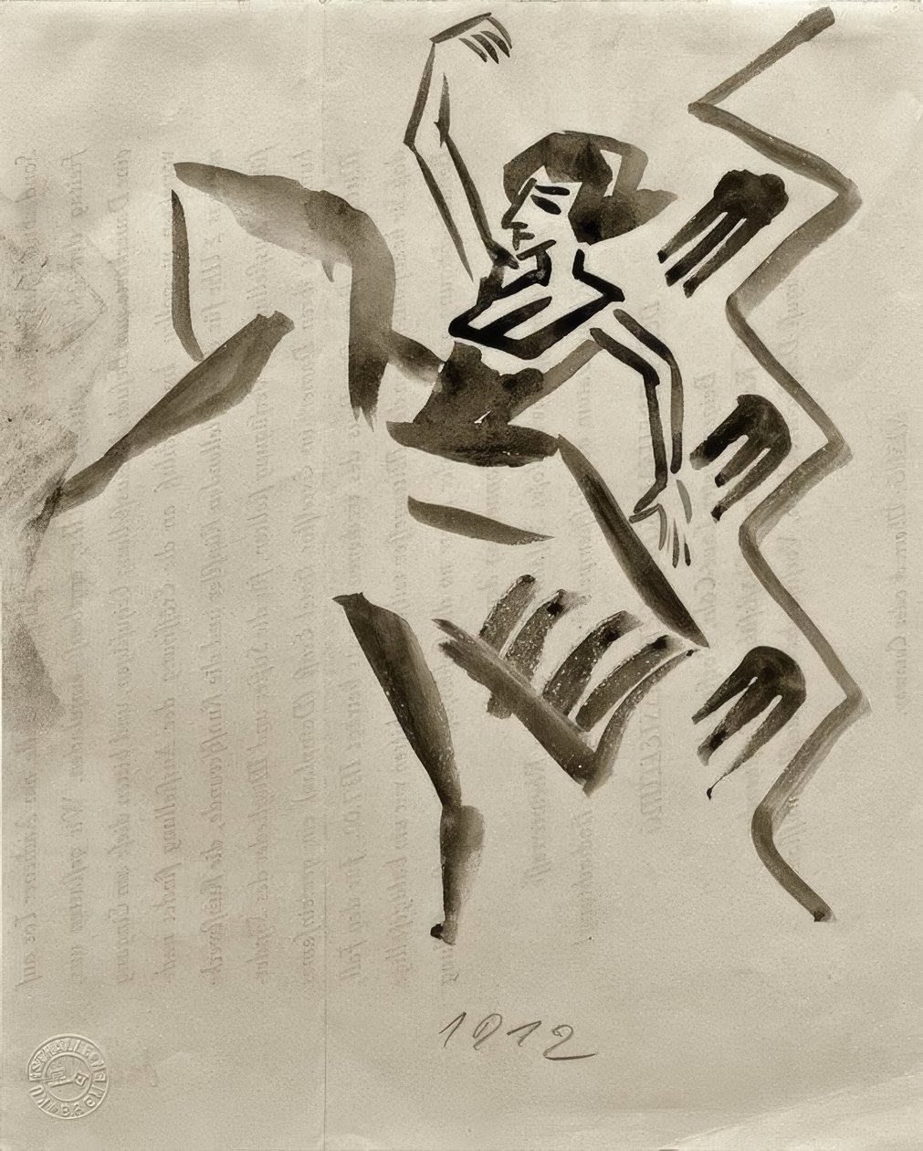 Dziewczyna baletowa autorstwa August Macke