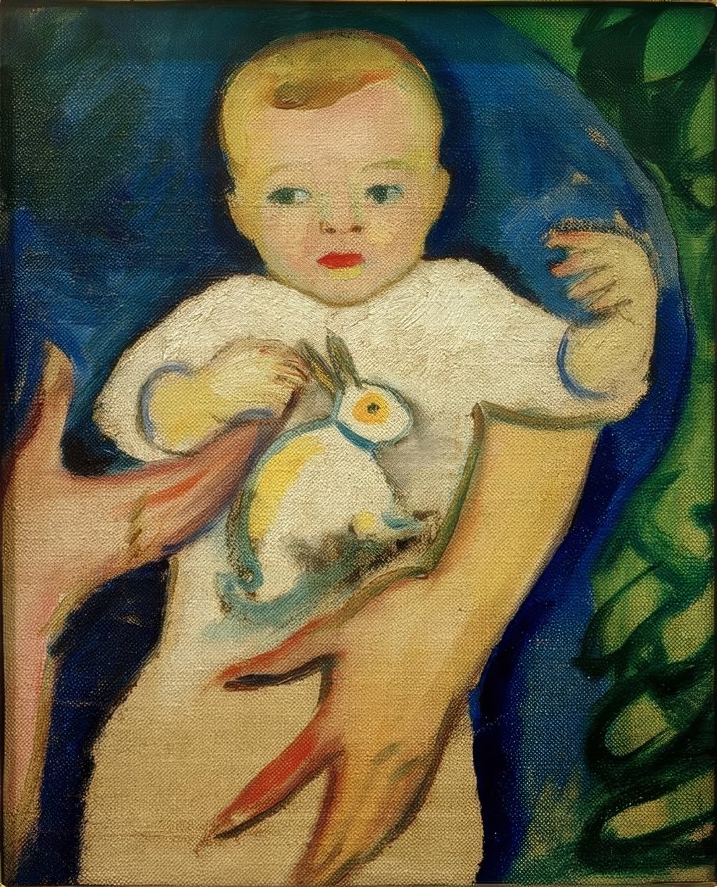 Budda z jabłkiem autorstwa August Macke