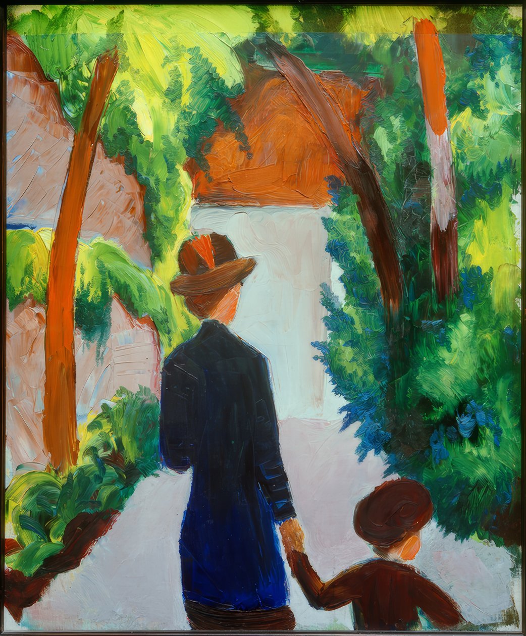 Matka i dziecko w parku autorstwa August Macke