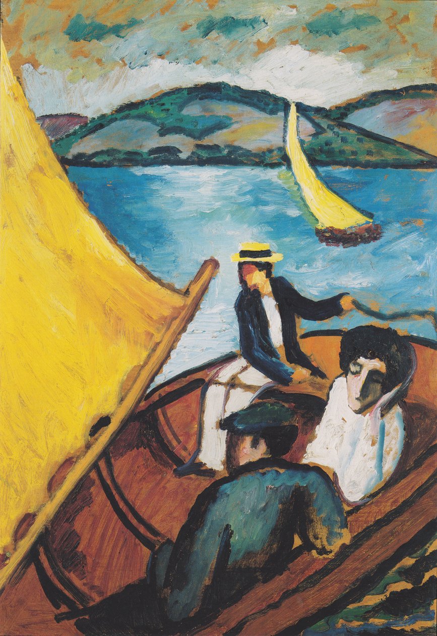 Żaglówka na Tegernsee autorstwa August Macke