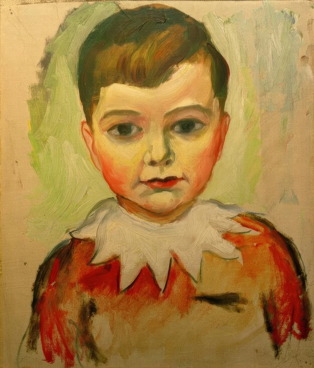 Walter z koronkowym kołnierzem autorstwa August Macke