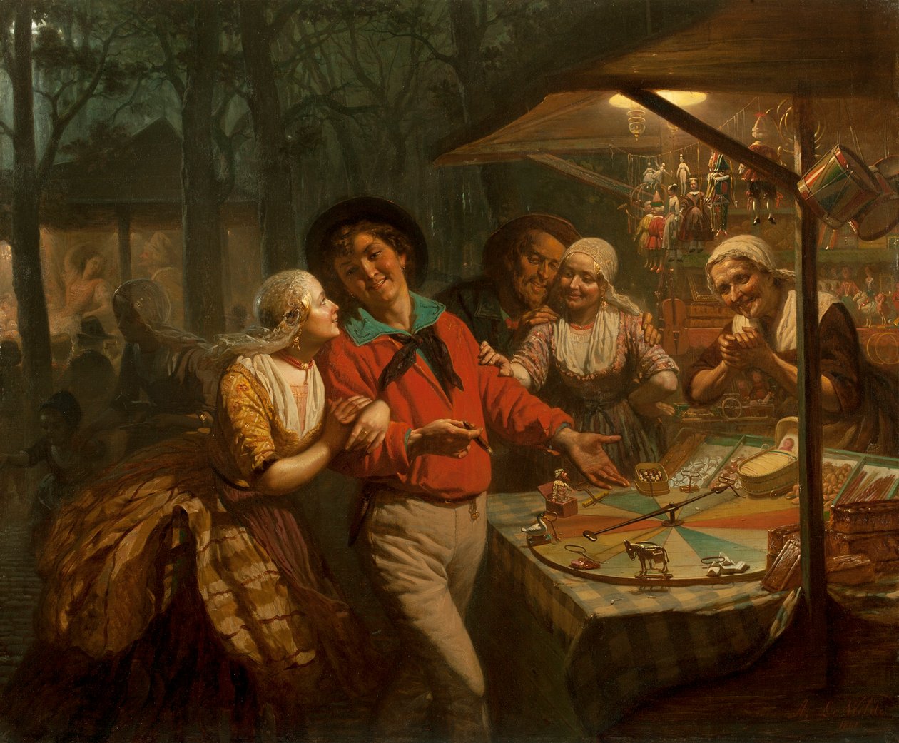 Koło fortuny, 1861 autorstwa August de Wilde
