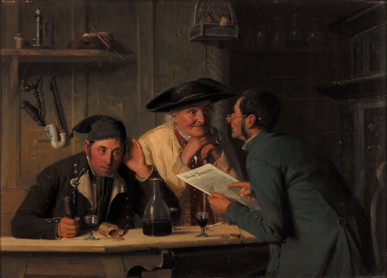 Politycy wiejscy, 1877 autorstwa August Heyn