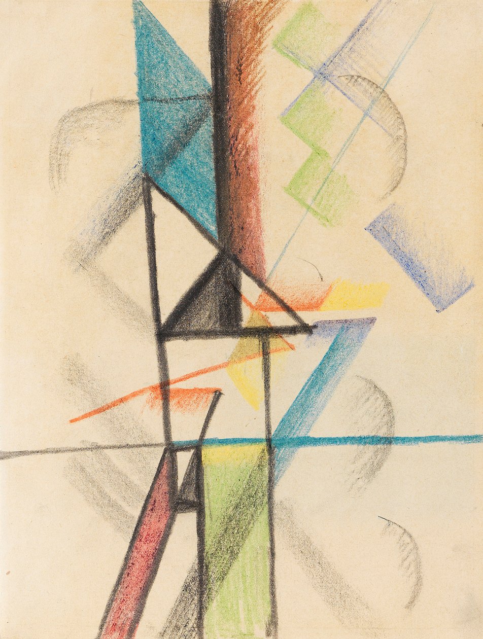 Abstrakcyjne formy V, 1913. autorstwa August Macke