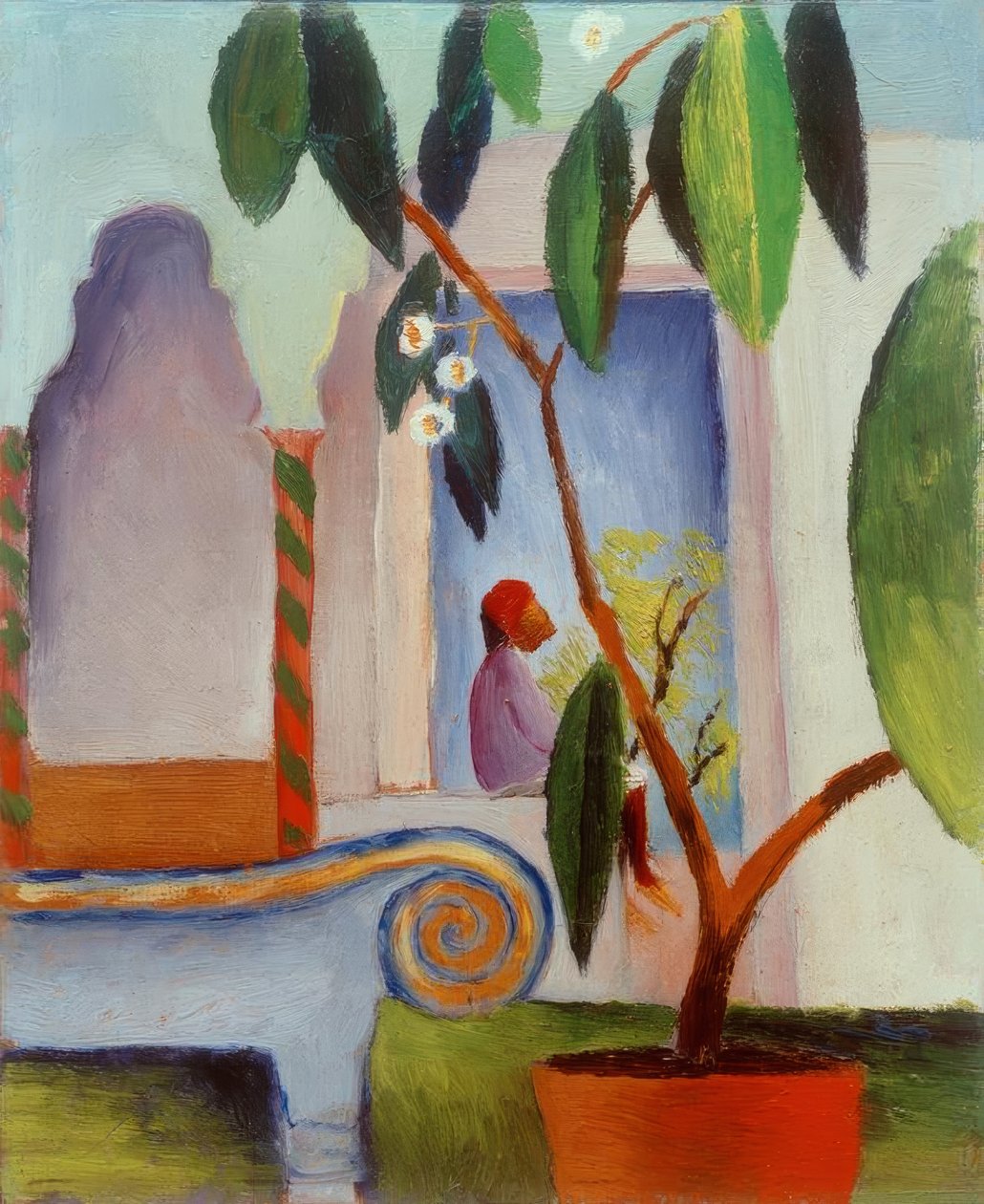 Arabska kawiarnia (mała turka) autorstwa August Macke