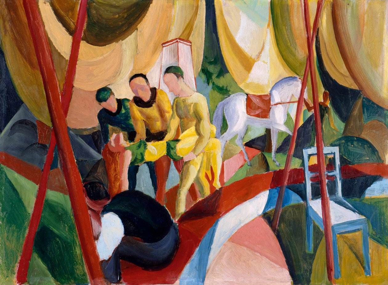 Cyrk, 1913 autorstwa August Macke