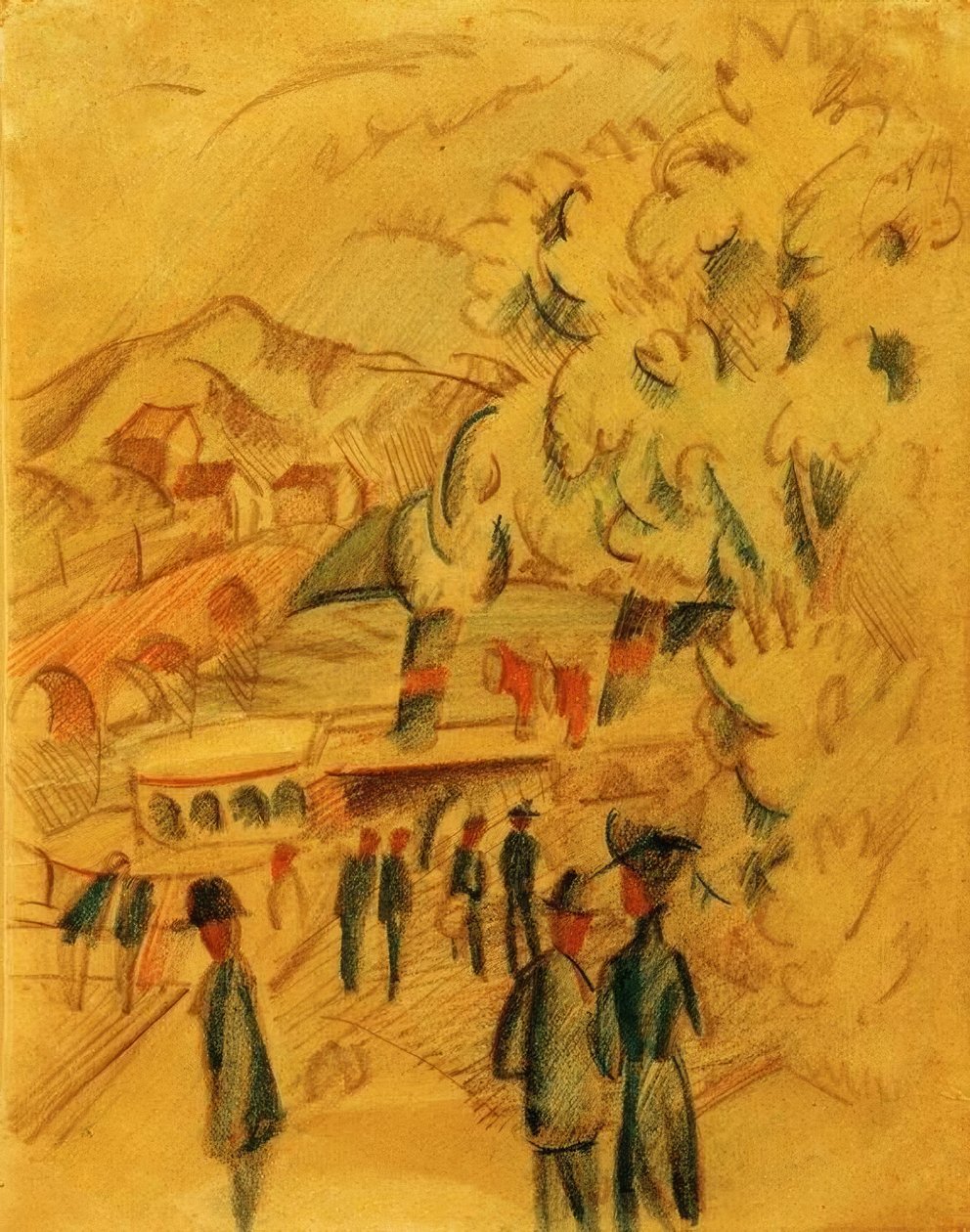 Droga do kraju autorstwa August Macke