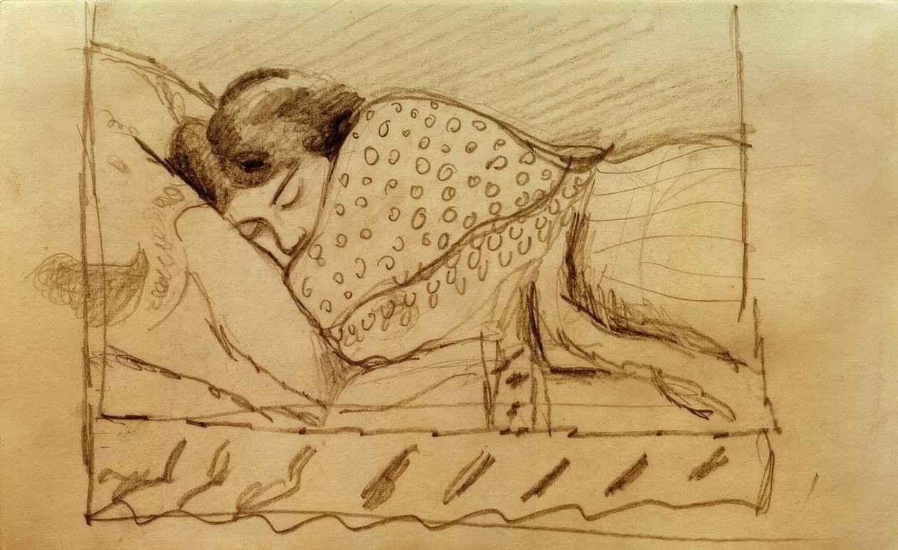Elisabeth, śpi autorstwa August Macke