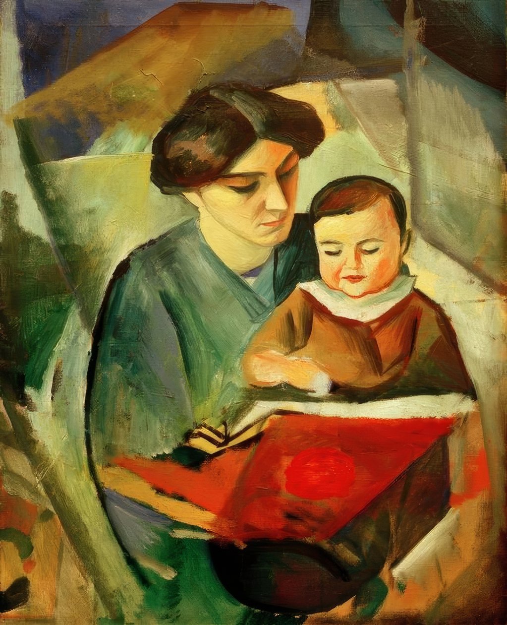 Elisabeth i Walterchen autorstwa August Macke