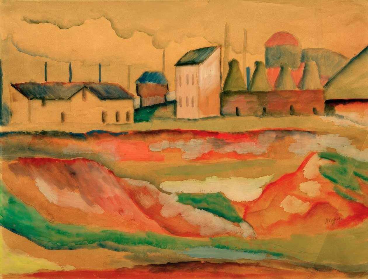 Fabryka autorstwa August Macke