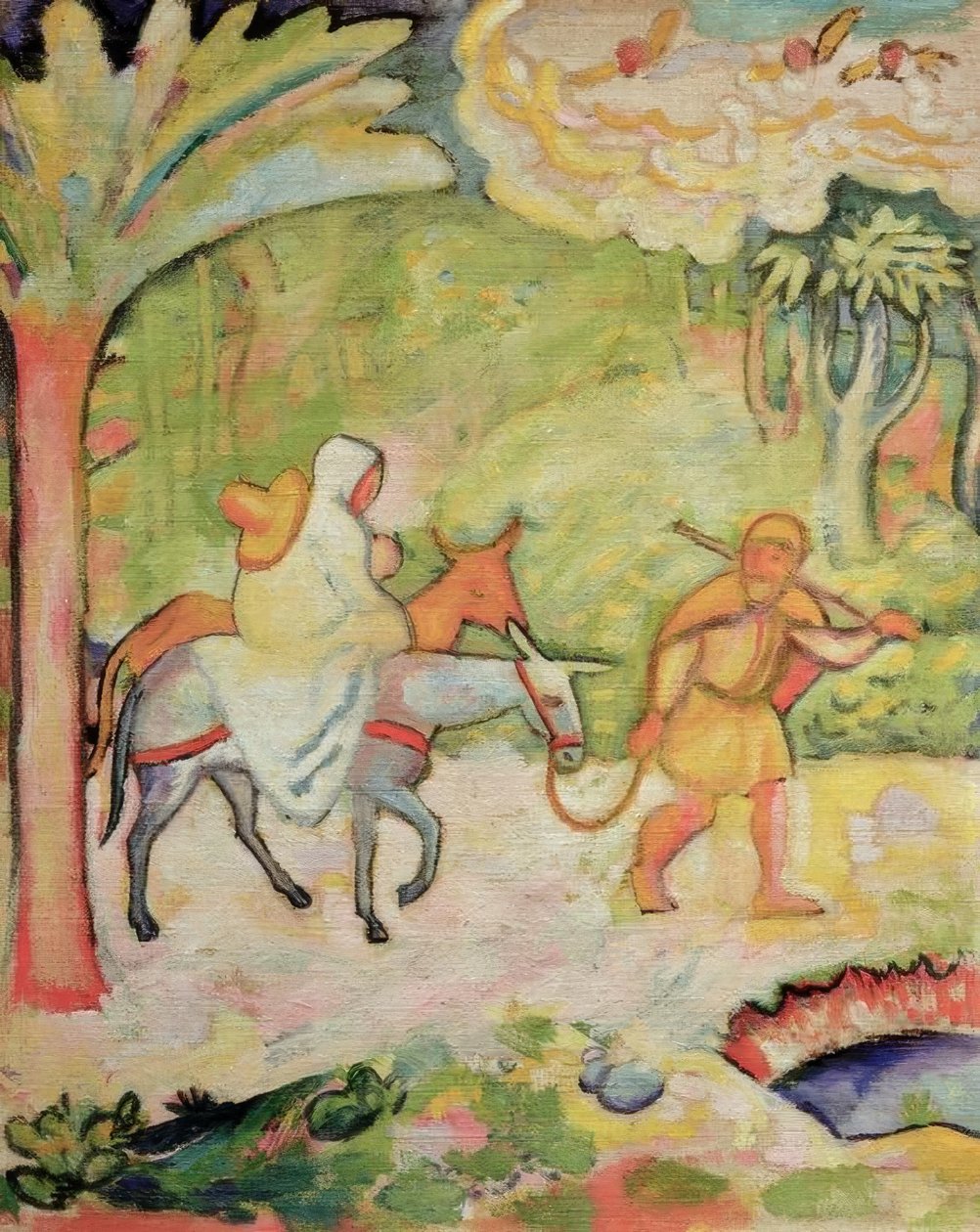 Ucieczka do Egiptu autorstwa August Macke