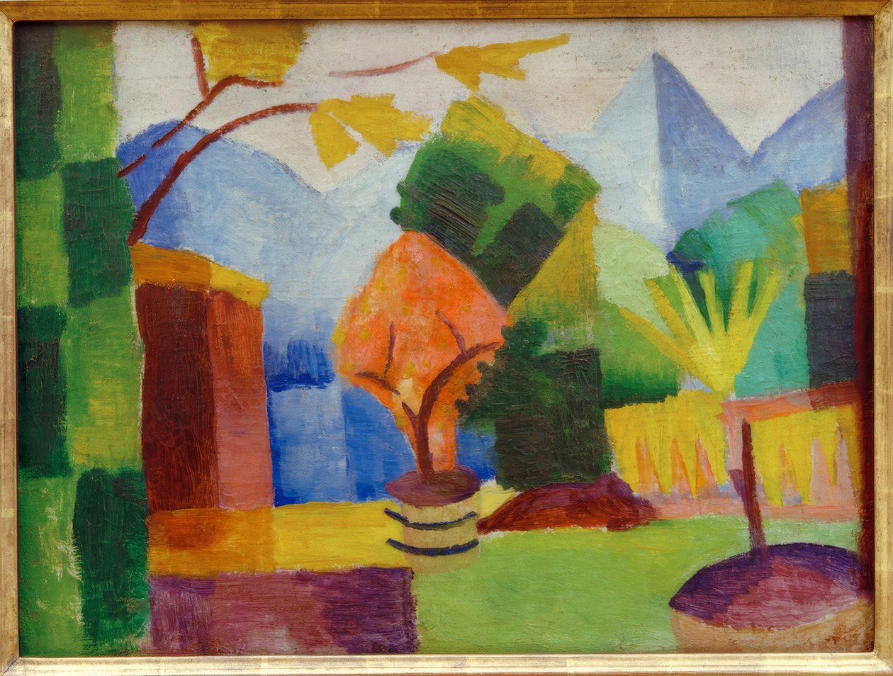 Ogród nad jeziorem Thun autorstwa August Macke