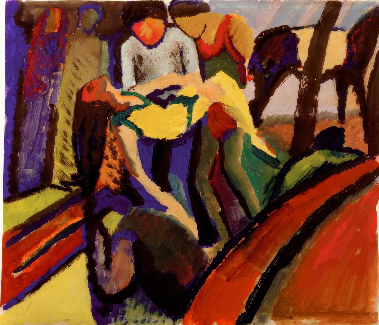 Wywrócony autorstwa August Macke