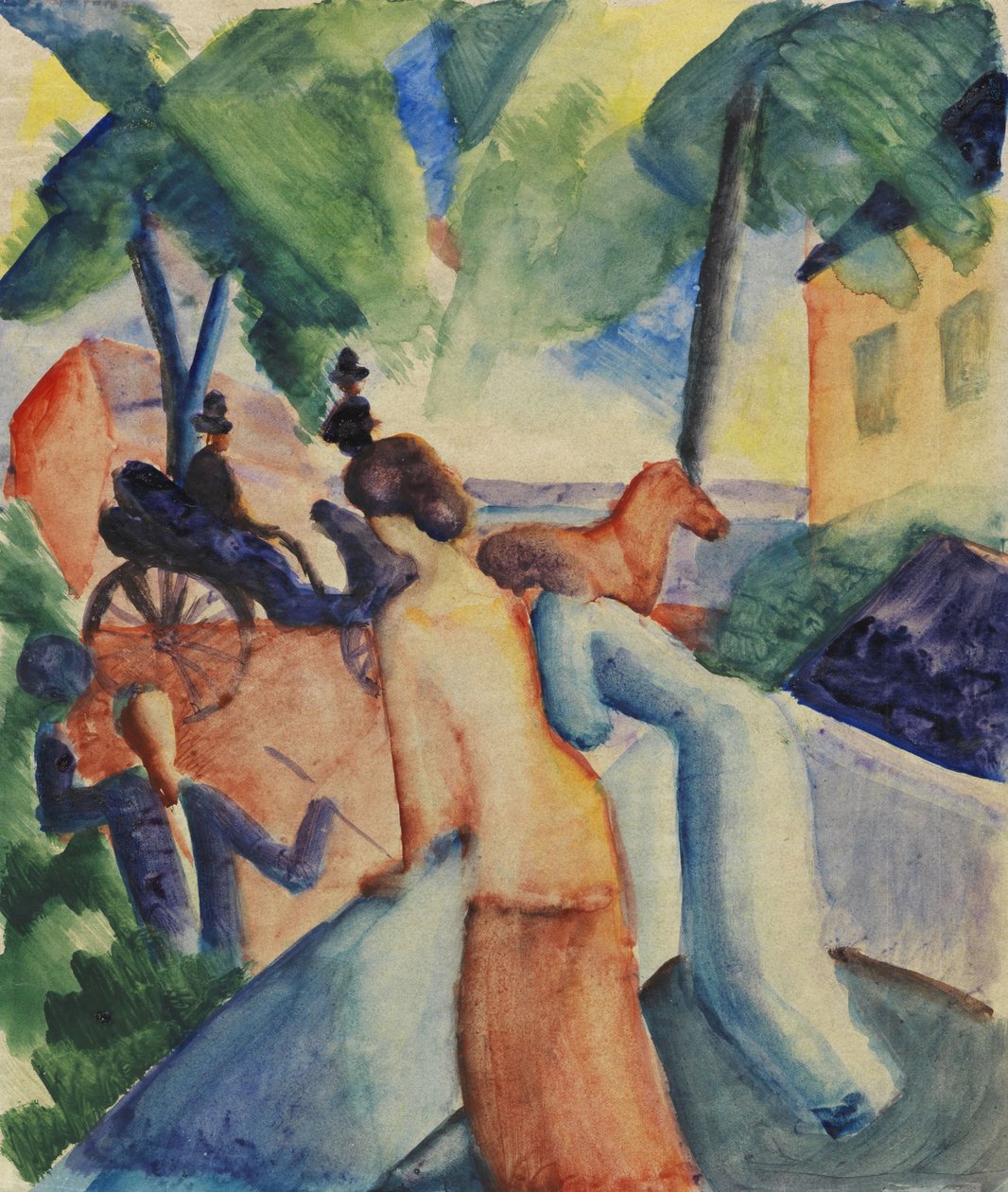 Powitanie jeziora Thun, 1913. autorstwa August Macke