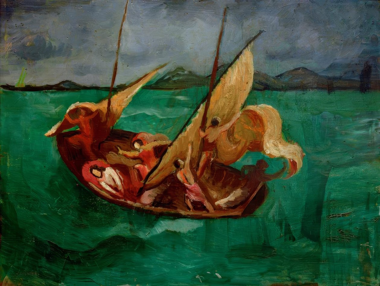 Jezus na jachcie autorstwa August Macke