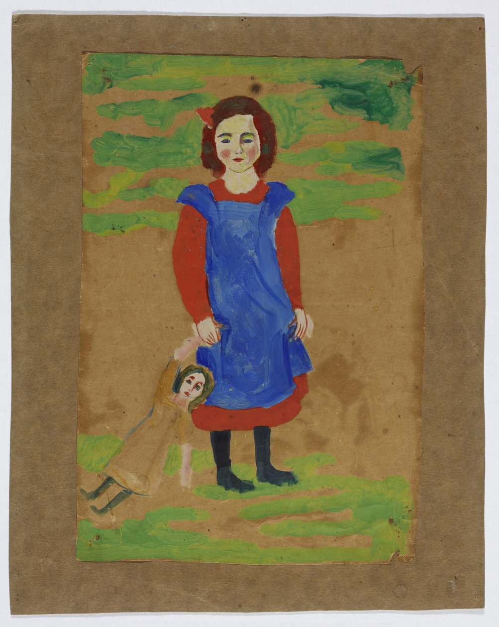 dziecko z lalką autorstwa August Macke