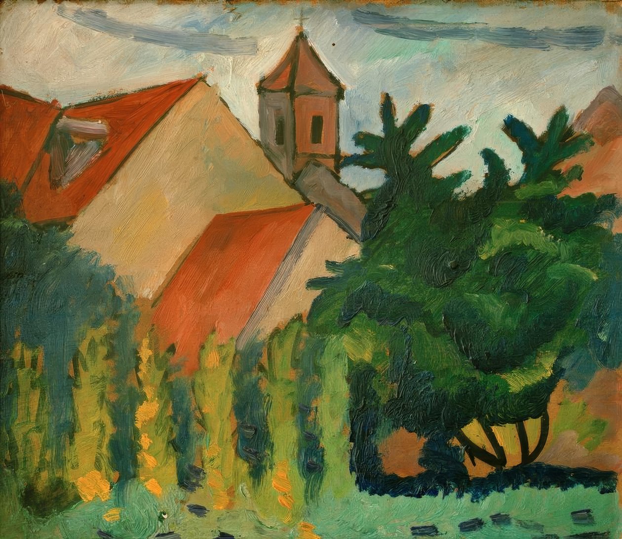 Kościół w Kandern autorstwa August Macke
