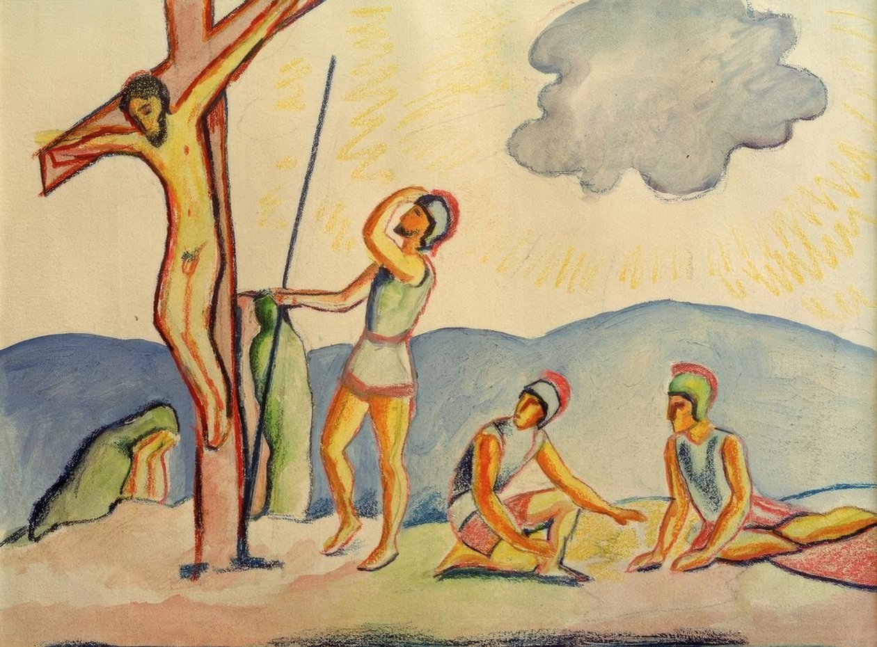 ukrzyżowanie autorstwa August Macke