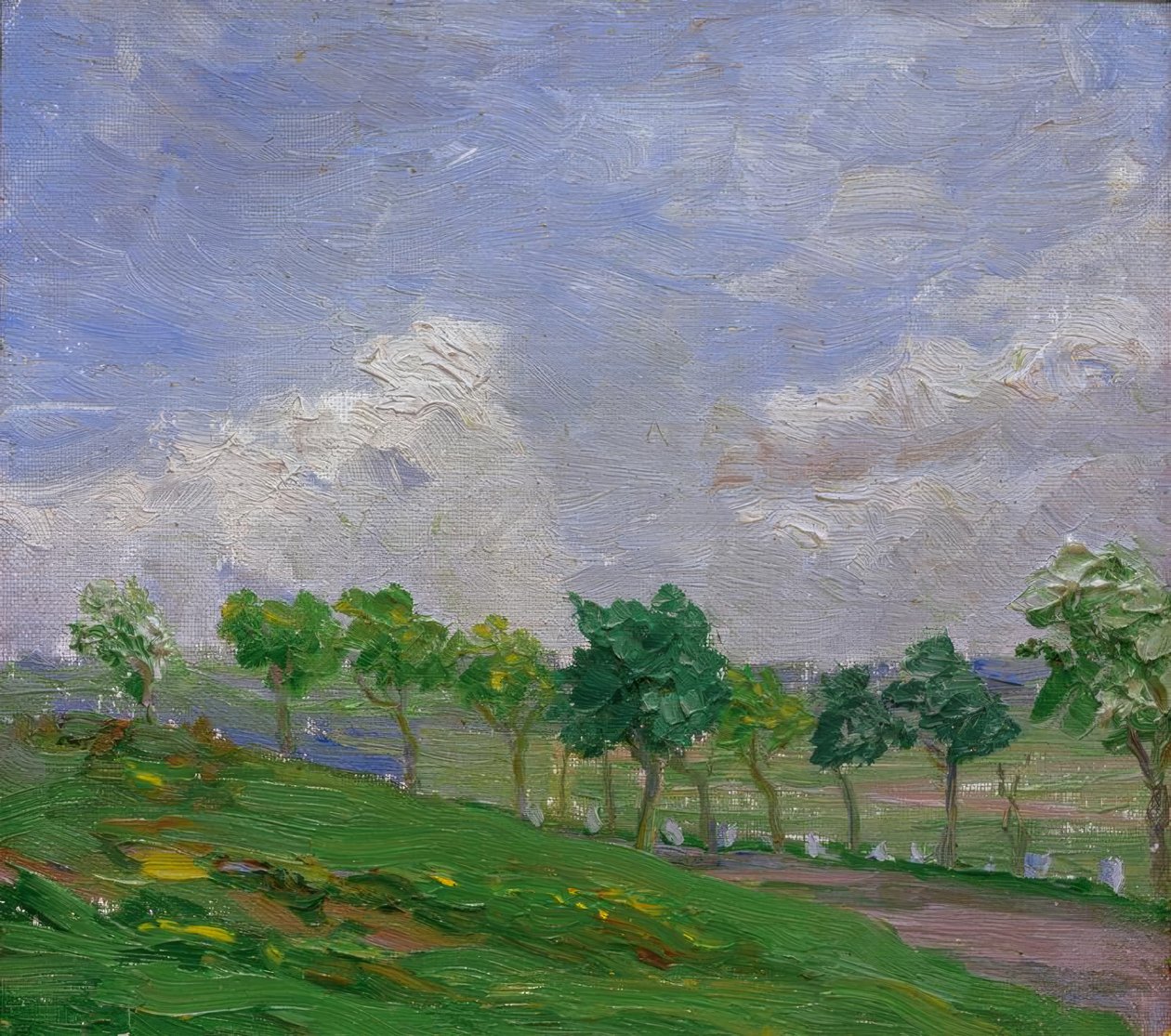 Krajobraz w pobliżu Kandern autorstwa August Macke