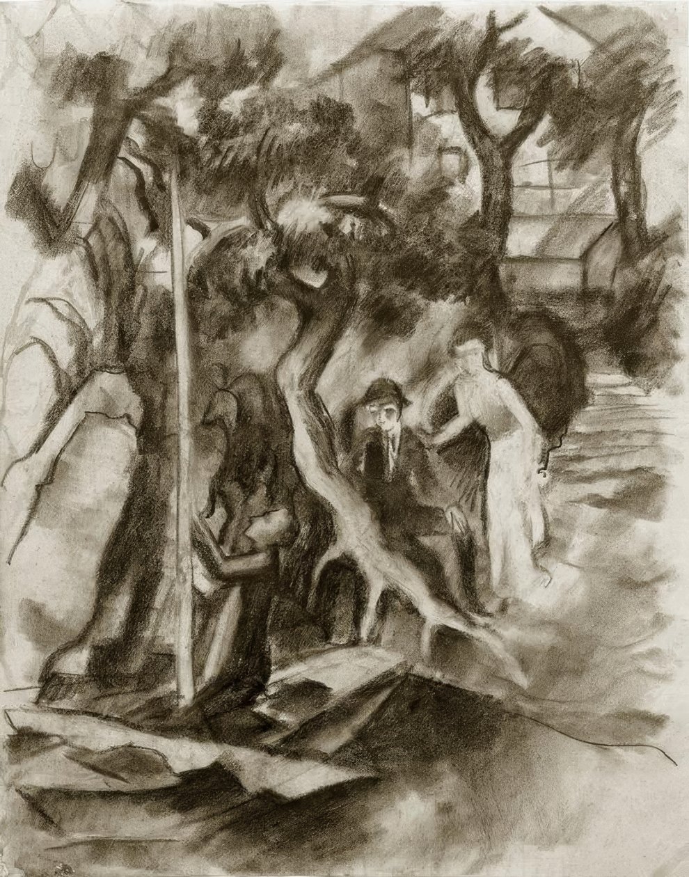Para na żaglówce autorstwa August Macke