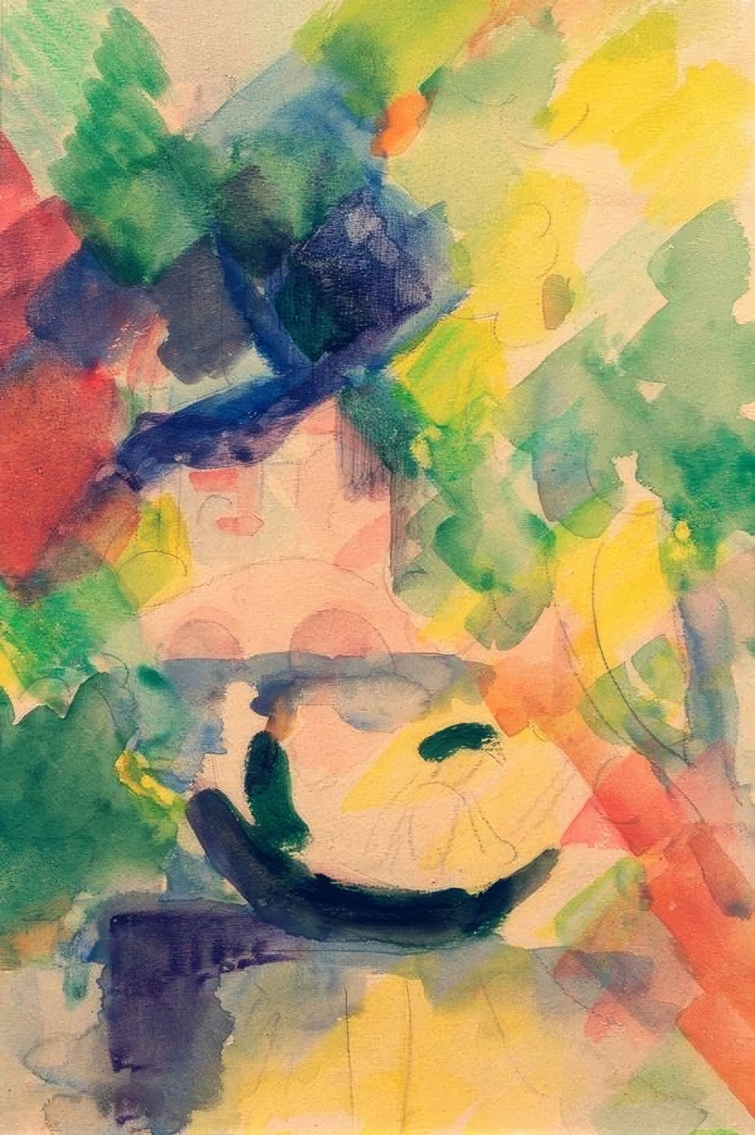 Para w łodzi autorstwa August Macke