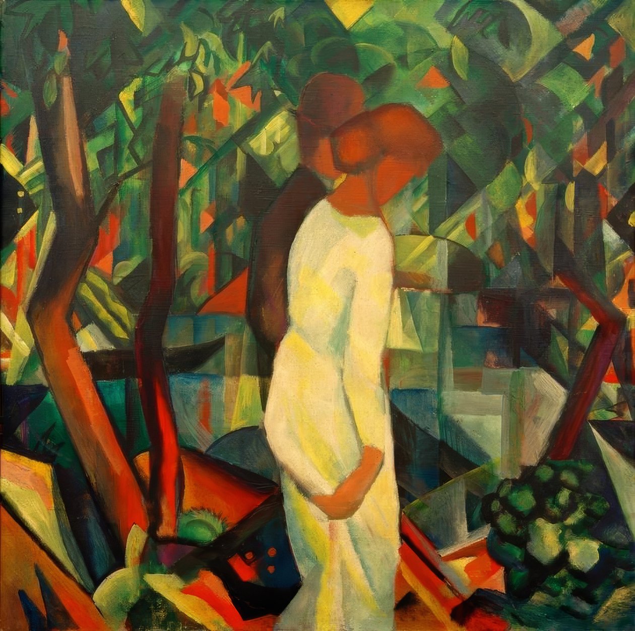 Para w lesie autorstwa August Macke